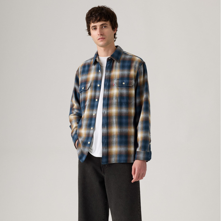 chemise homme  levi's jackson worker warwick plaid v