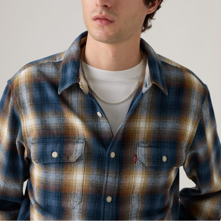 chemise homme  levi's jackson worker warwick plaid v