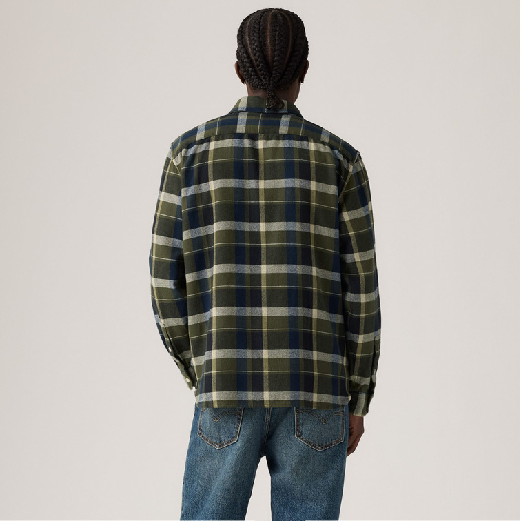 chemise homme  levi's jackson worker medina plaid de