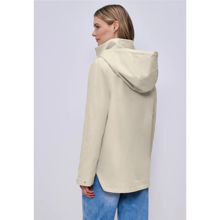 manteau femme  street mid length parka w. hoody