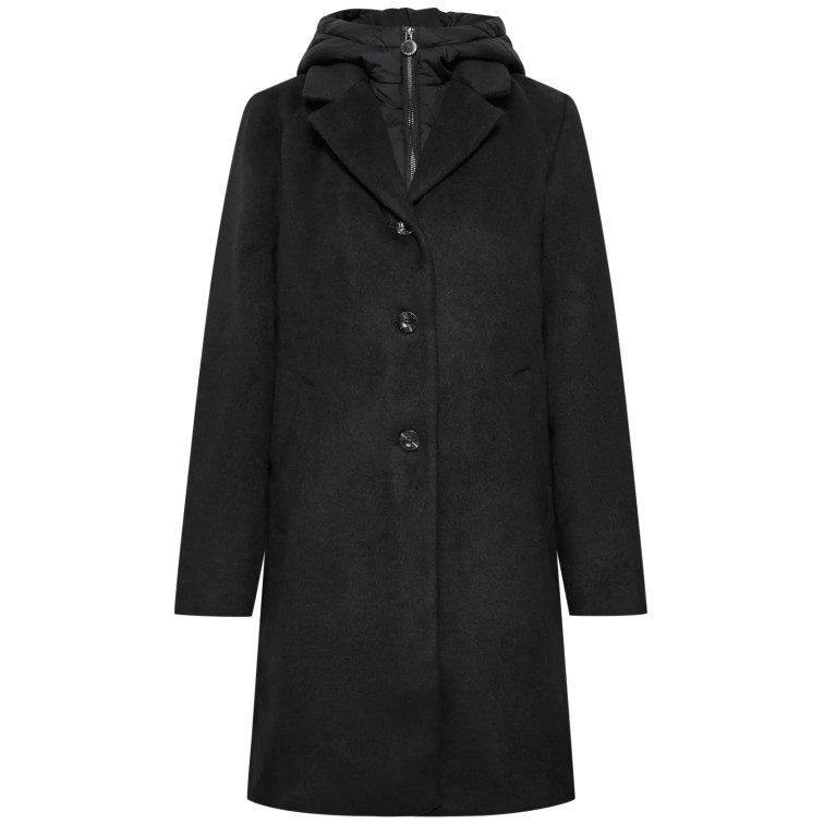 femme revers coat w. hoody insert 10001