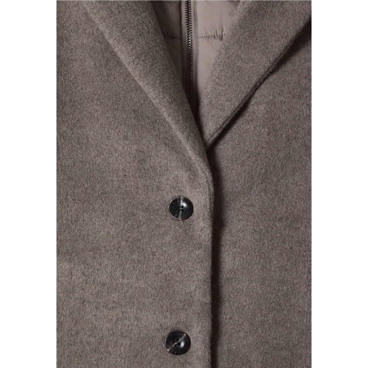 femme revers coat w. hoody insert 17655