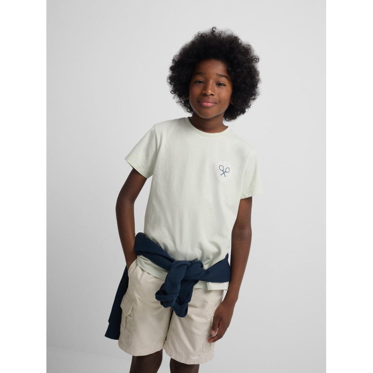 t-shirt garçon  silbon t-shirt kids raqueta etnica
