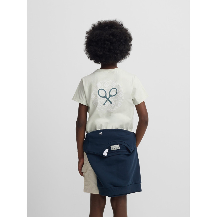 t-shirt garçon  silbon t-shirt kids raqueta etnica