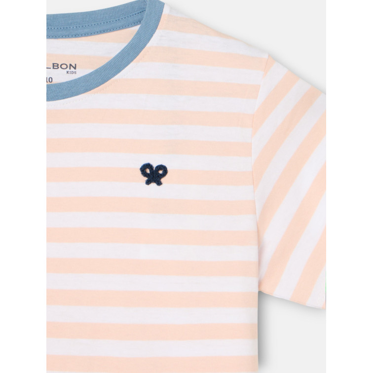 t-shirt garçon  silbon t-shirt kids ribete rayas fin