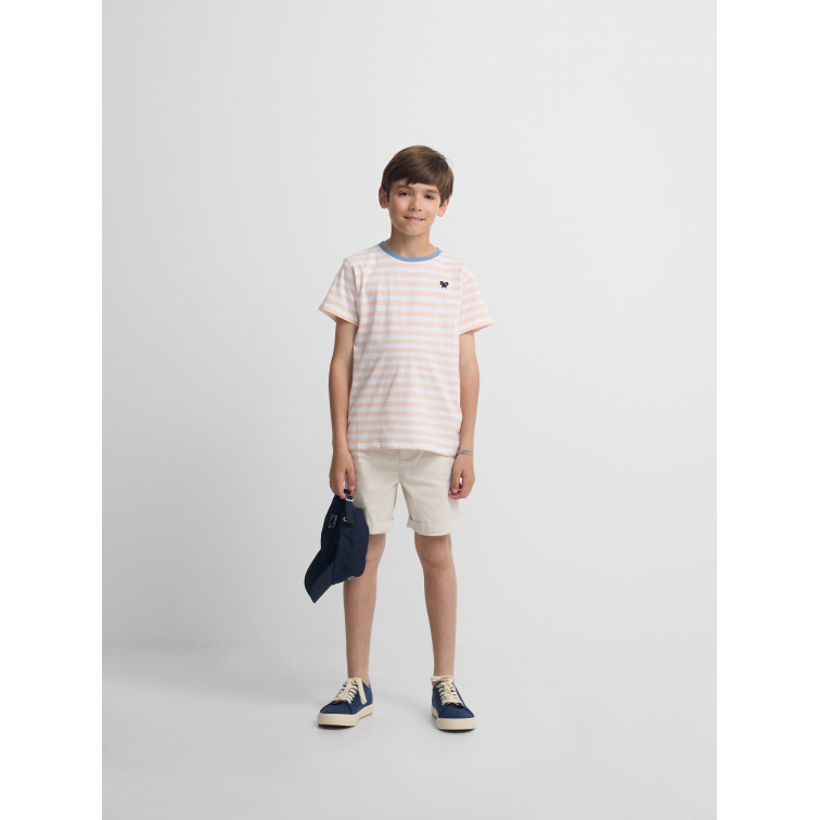 t-shirt garçon  silbon t-shirt kids ribete rayas fin