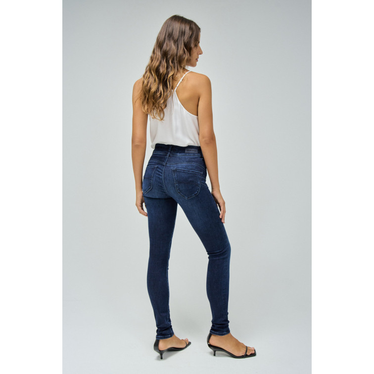 jeans femme  salsa jeans secret skinny dark colour