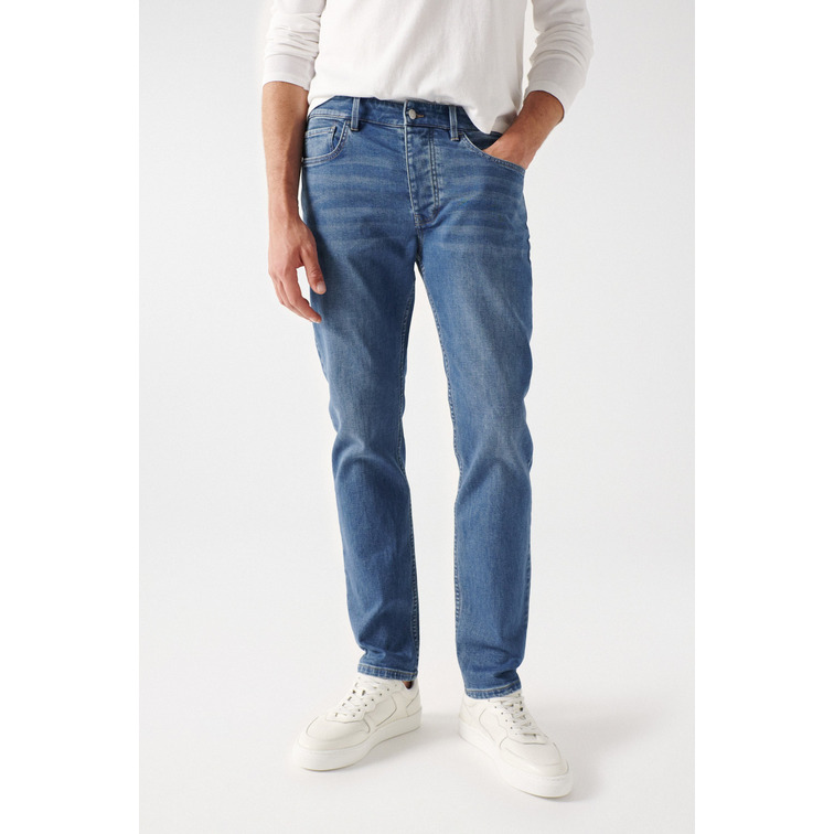jeans homme  salsa slim jeans s-activ medium ligh