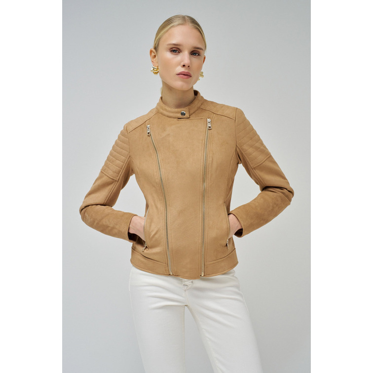 manteau femme  salsa jeans suede moto jacket