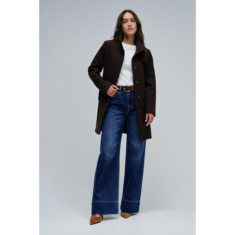 manteau femme  salsa jeans the reimagined wool coat