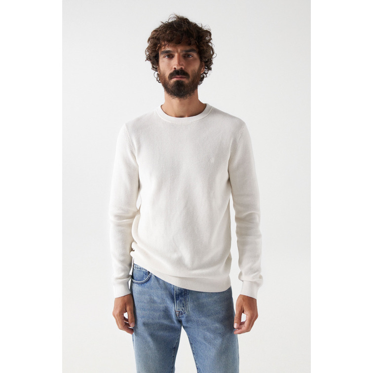 maillot homme  salsa waffle knit sweater