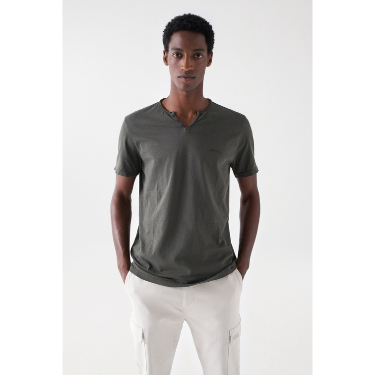 t-shirt homme  salsa new vneck basic t-shirt slim f