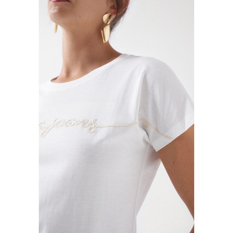 t-shirt femme  salsa embroidered branding t-shirt