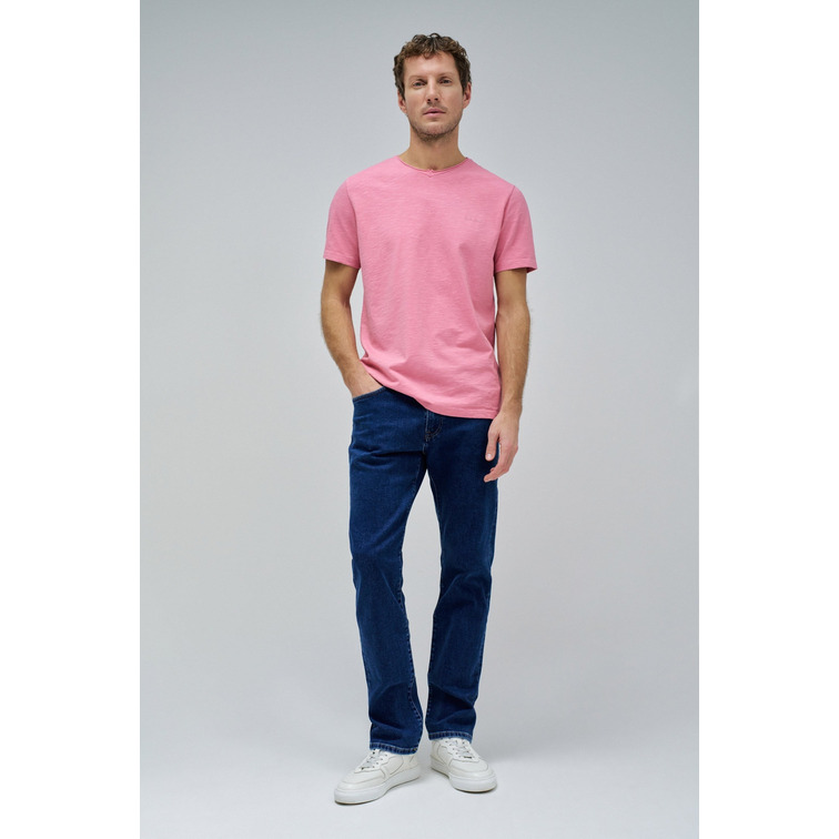 t-shirt homme  salsa jeans t-shirt v neck raw edge slim f