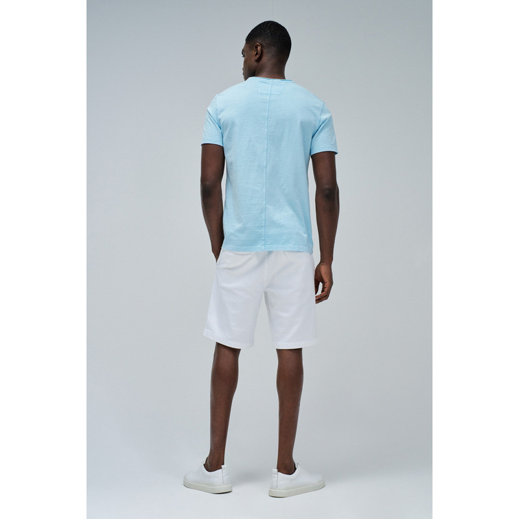 t-shirt homme  salsa jeans t-shirt v neck raw edge slim f