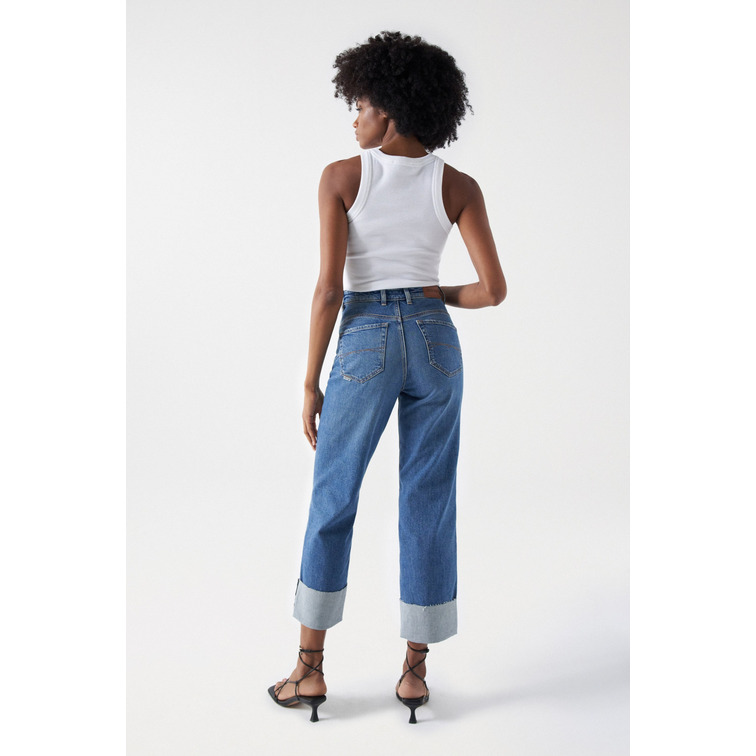 jeans femme  salsa jeans faith with cuff