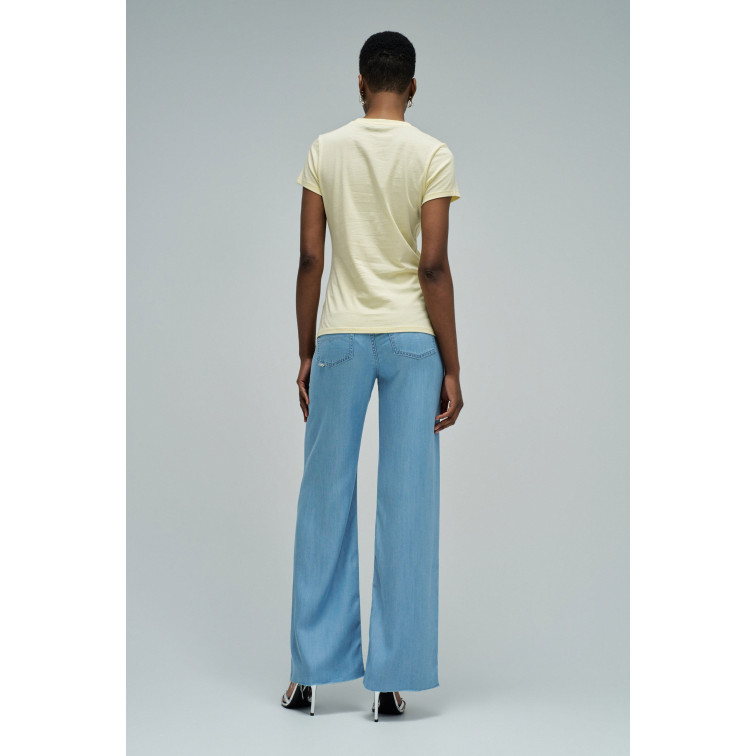 t-shirt femme  salsa jeans institutional beaded branding