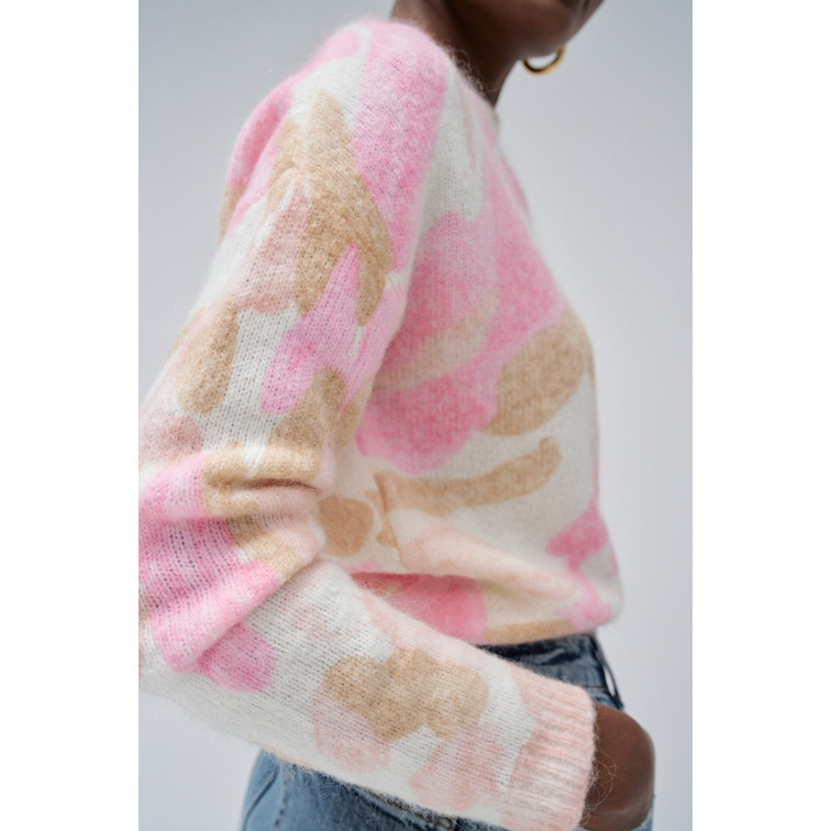 maillot femme  salsa long-sleeve round-neck pattern
