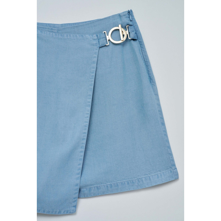 jeans femme  salsa jeans skort lightdenim