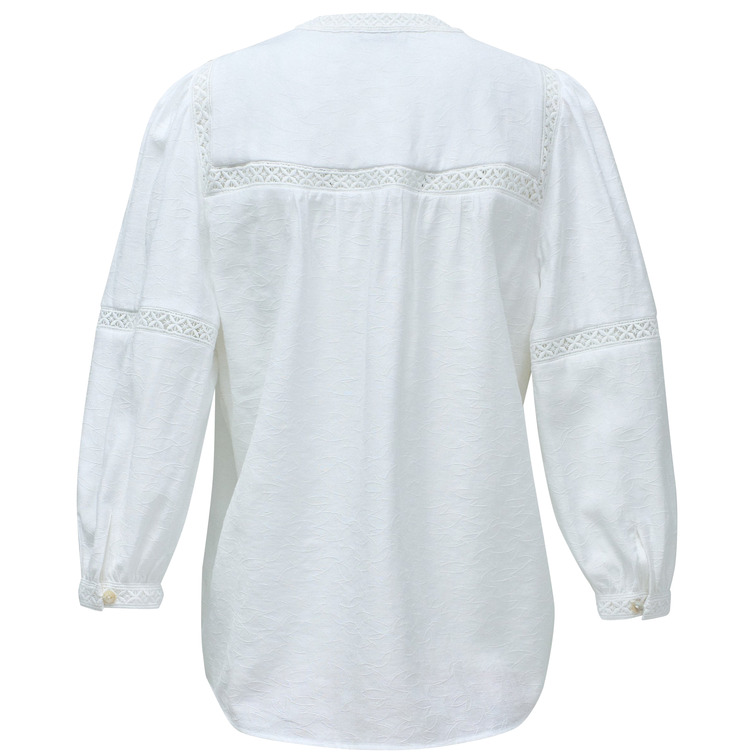 chemise femme  salsa jeans blouse w/lace details & jacqua