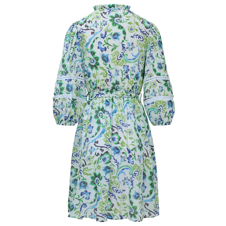 robe femme  salsa jeans dress with lace detail print