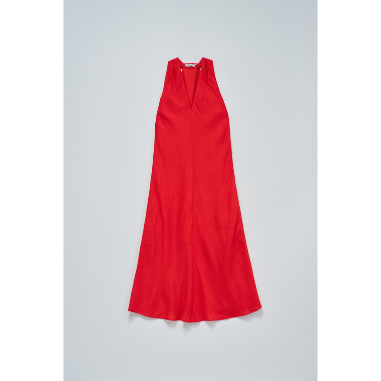 robe femme  salsa jeans dress with back twist detail