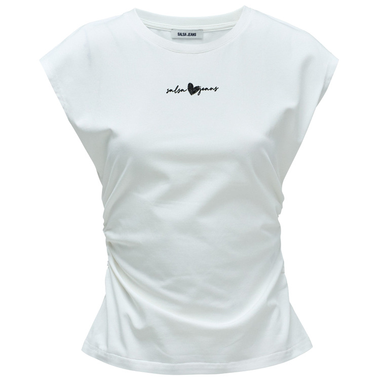 t-shirt femme  salsa jeans t-shirt with printed branding