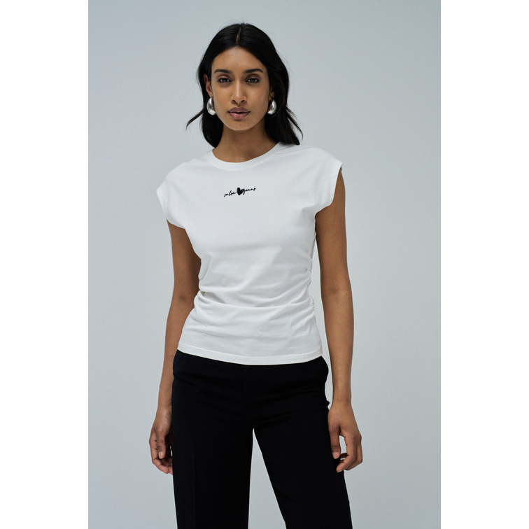 t-shirt femme  salsa jeans t-shirt with printed branding