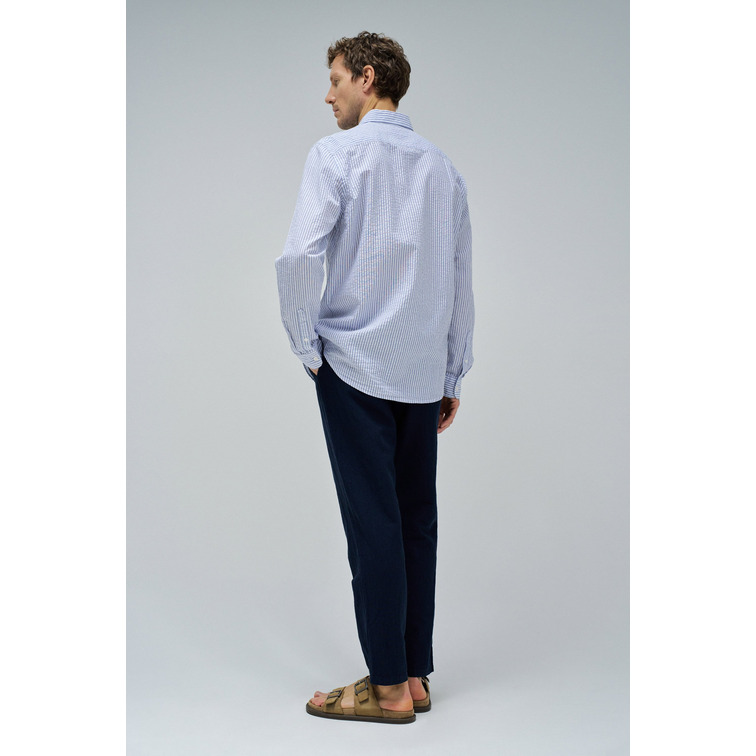 chemise homme  salsa jeans regular fit shirt seesucker st