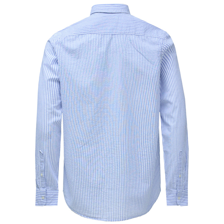 chemise homme  salsa jeans regular fit shirt seesucker st