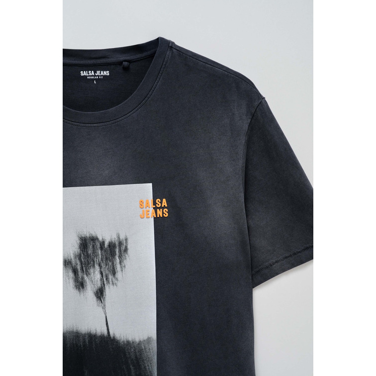 t-shirt homme  salsa jeans t-shirt regular photograpic pr
