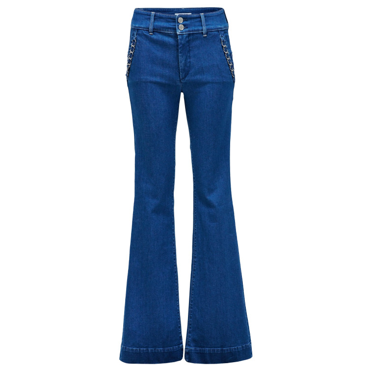 pantalon femme  salsa jeans secret chino flare with detail