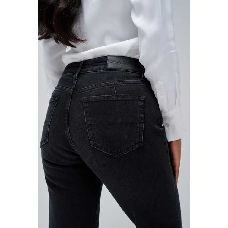 jeans femme  salsa jeans true straight black