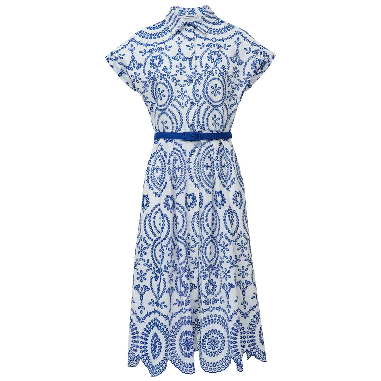 robe femme  salsa jeans color-contrast embroidered dre