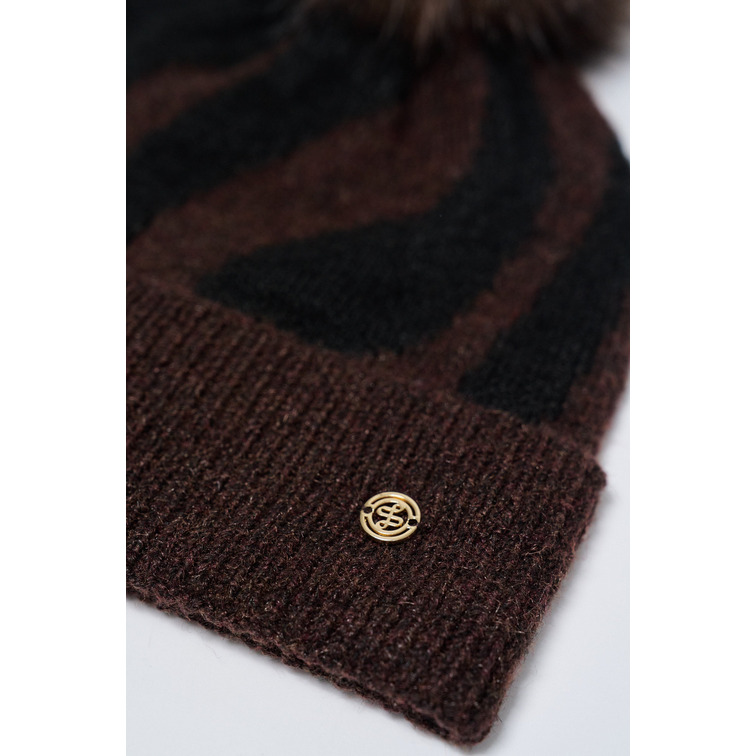 salsa jeans animal print beanie