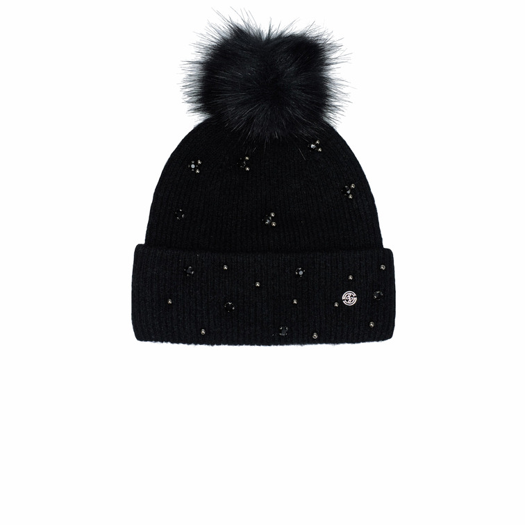  salsa jeans knit beanie with stones