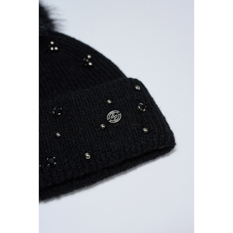  salsa jeans knit beanie with stones