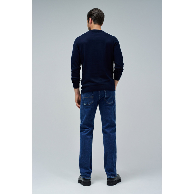 maillot homme  salsa jeans knit henley w/ collar maillot d