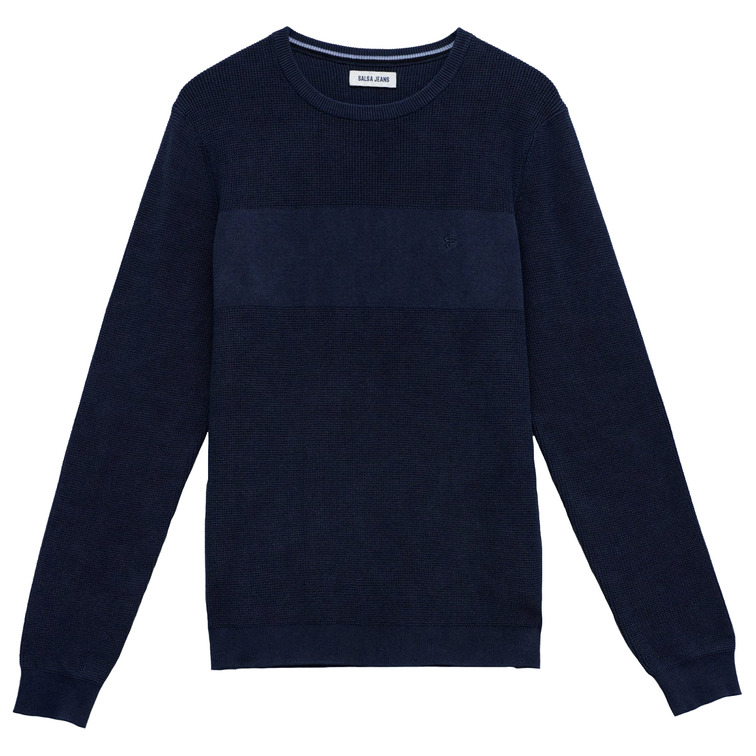 maillot homme  salsa jeans waffle knit sweater garment dy