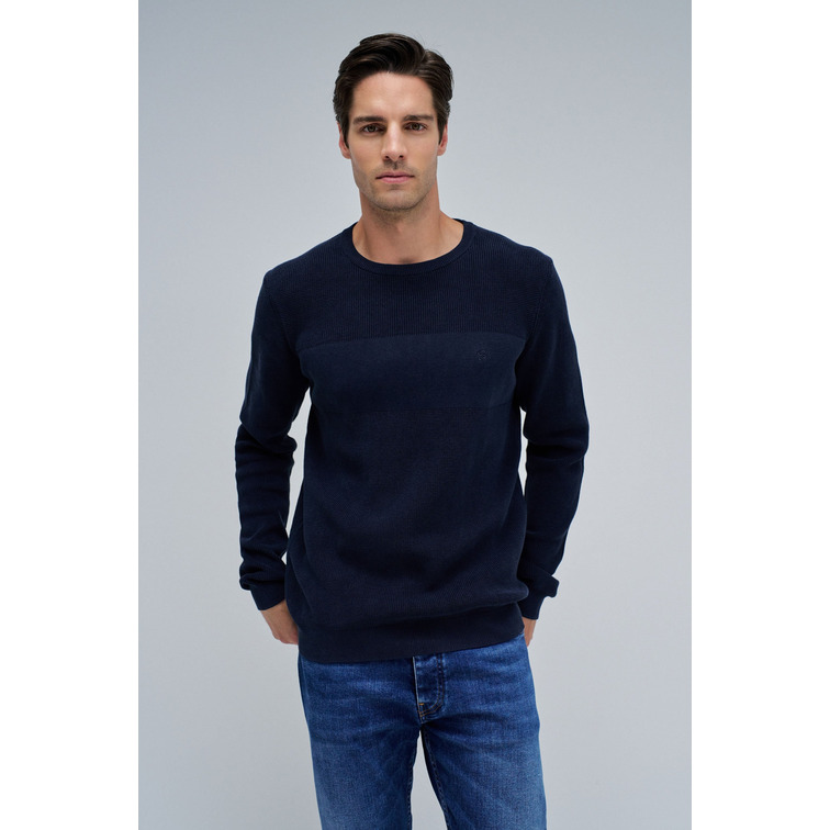 maillot homme  salsa jeans waffle knit sweater garment dy