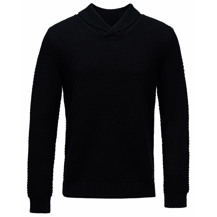 maillot homme  salsa jeans heavy knit sweater with shawl