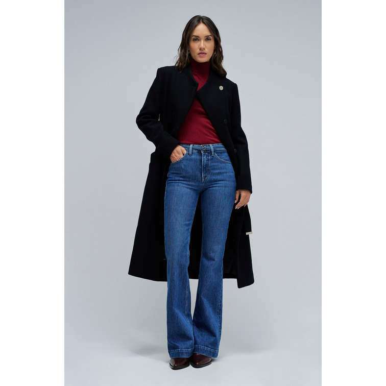 jeans femme  salsa jeans faith flare w/ belt