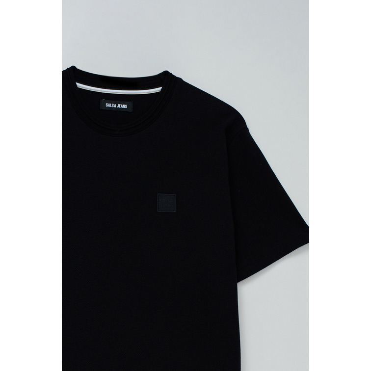 t-shirt homme  salsa jeans textured t-shirt regular fit