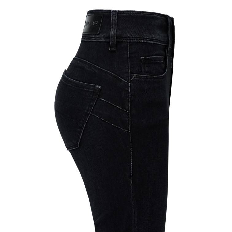jeans femme  salsa jeans secret straight w/ detail on t