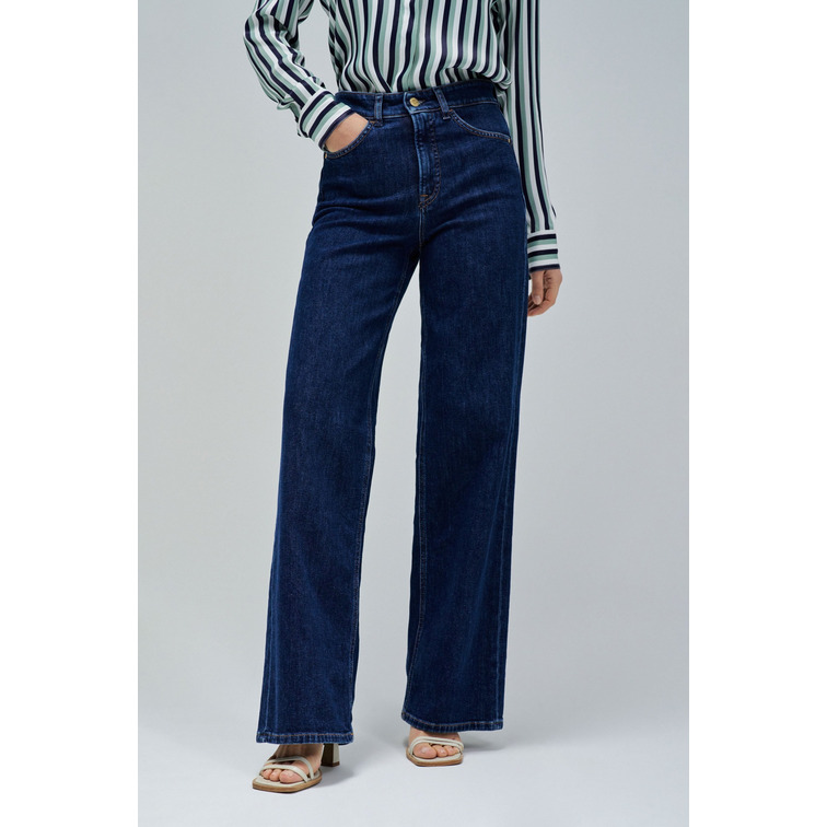 jeans femme  salsa jeans faith wide dark blue