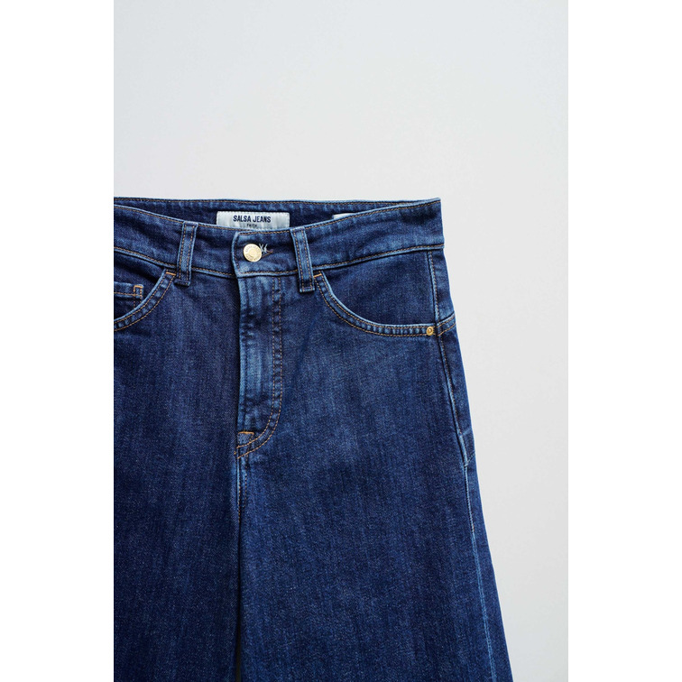 jeans femme  salsa jeans faith wide dark blue