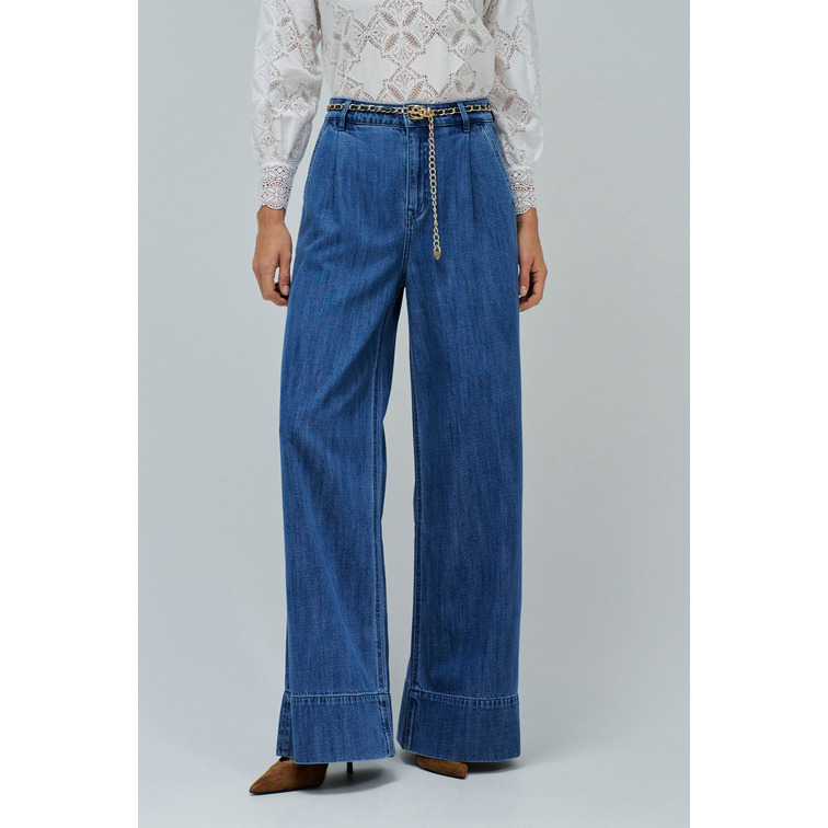 jeans femme  salsa jeans pallazo blue