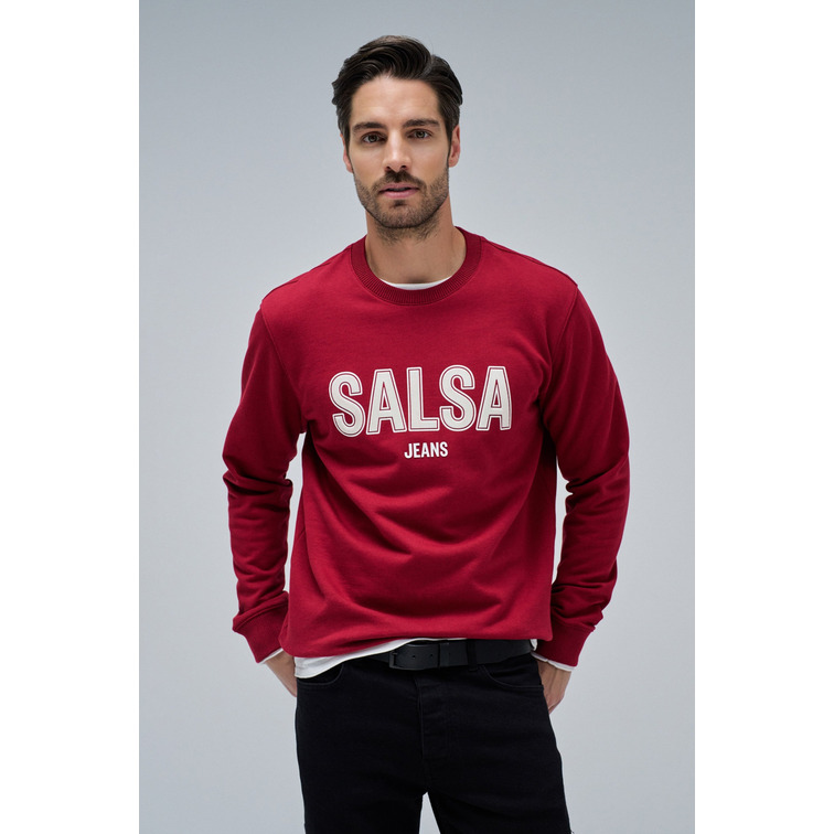 sweat-shirt homme  salsa jeans french terry sweat high relief
