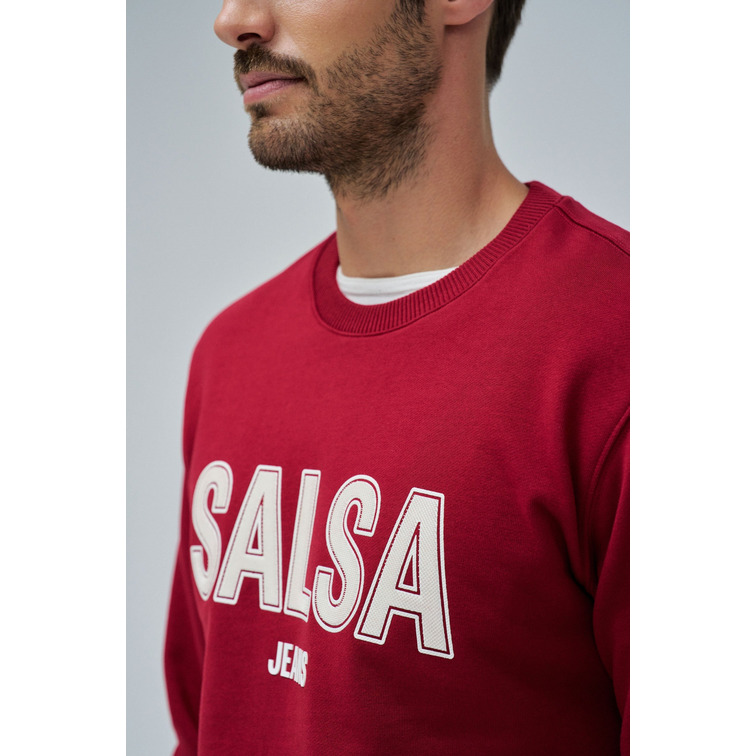 sweat-shirt homme  salsa jeans french terry sweat high relief