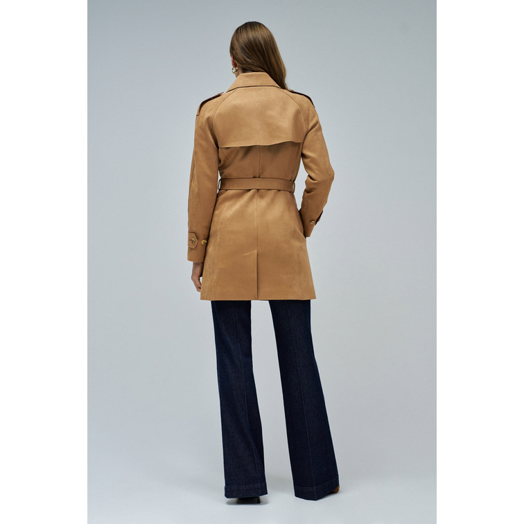 manteau femme  salsa jeans suede trench coat